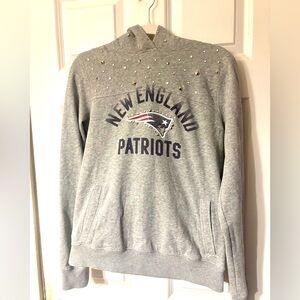 RARE Vintage VS PINK New England Patriots Studded Hoodie - Large (Fits M)